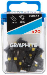 GRAPHITE Torziós ütvecsavarozó bit TX15 x 25mm, 20db (56H544) - neo24