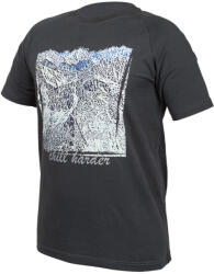 NEO TOOLS Munkavédelmi póló, Outdoor, hegyek, fekete, 100% pamut, 180g/m2, XXXL (81-645-XXXL) - neo24