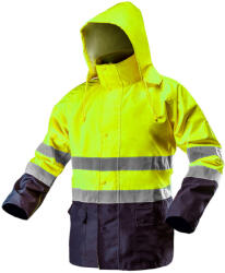NEO TOOLS Láthatósági munkavédelmi kabát, vízálló, sárga, XXL (81-720-XXL) - neo24