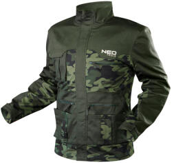 NEO TOOLS Terepmintás munkavédelmi kabát CAMO, 60% pamut, 40% polyester, 255 g/m2, XXL (81-211-XXL) - neo24