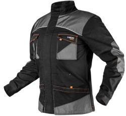 NEO TOOLS Karcsúsított(slim fit) munkavédelmi kabát, HD, 60% pamut, 37% polyester, 3% elasztán, 285 g/m2, XL (81-218-XL) - neo24