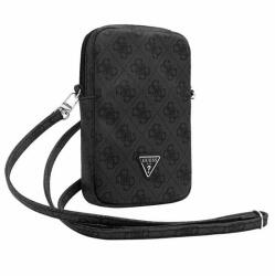 CG Mobile Guess Pu 4g Triangle Logo Kézitáska Álló Univerzális, Vállpánt, Fekete