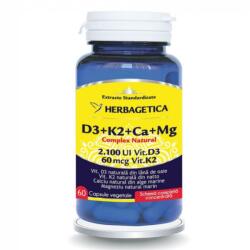 Herbagetica Complex natural D3+K2+Ca+Mg, 60 capsule, Herbagetica
