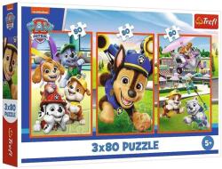 Trefl 34886 - Mancs őrjárat - 3 x 80 db-os puzzle (34886)