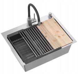 Quadron Egymedencés mosogató Quadron Luke acél Inox Szifon (LUKE 110)