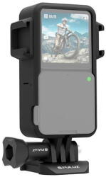 PULUZ PU572B PULUZ ABS védőkeret ketrec kettős hidegcipővel DJI Action 2-höz (Fekete) (PU572B)