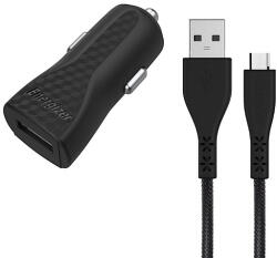 Energizer HardCase - USB-A 1A autós töltő + Micro USB kábel fekete (DC1ALMCM)