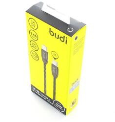 budi - USB-C-USB-C kábel, 2, 4A, 1 m fekete (BD160C)