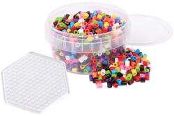 Playbox PlayBox: 5mm-es MIDI vasalható 1000db-os színes gyöngy hatszögletű alaplappal (2456660) - jatekshop
