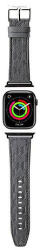 Karl Lagerfeld Saffiano monogram - Apple Watch szíj 38/40/41 mm ezüst (KLAWMSAKLHPG)
