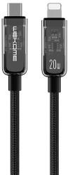 Wekome WDC-181 Vanguard Series - USB-C a villámgyors töltéshez PD 20 W csatlakozókábel, 1 m fekete (WK-WDC-181_BLACK)