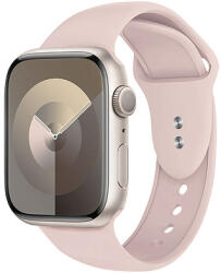 Crong Liquid - Szíj Apple Watchhoz 38/40/41/42 mm homok rózsaszín (CRG-40LQB-PSN)