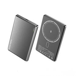 WEKOME WP-30 Mecha Series Ultra Thin - Power bank induktív 5000 mAh gyorstöltő PD 20W MagSafe tarnish (WK-WP-30_TARNISH)