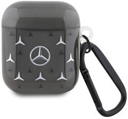 Mercedes Large Star Pattern - AirPods 1/2 generációs tok fekete (MEA28DPMGS)