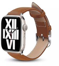 Crong Noble Band - természetes bőr szíj Apple Watchhoz 44/45/46/49 mm Mokka (CRG-44NOB-MKA)