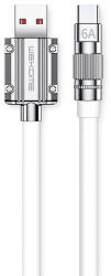 Wekome WDC-186 Wingle Series - USB-A-USB-C gyorstöltő csatlakozókábel, 1 m fehér (WK-WDC-186_02_WHITE)