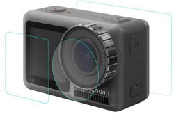 PULUZ PU388 PULUZ lencse + elülső és hátsó LCD kijelző 9H 2.5D edzett üvegfólia DJI Osmo Actionhöz (PU388)