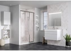 RAVAK Zuhanyajtó ASDP3-120 198 szatén+Transparent üveg (00VG0UR2Z1)