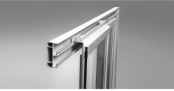 RAVAK Zuhanyajtó ASDP3-130 198 fekete+transparent üveg (00VJ03R2Z1)