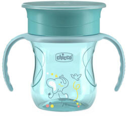 Chicco 360 Perfect X csésze fogantyúkkal, teal, 12 hónapos kortól