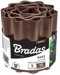 Bradas Hullámos műanyag ágyásszegély 20cmx9m brown (OBFB 0920)