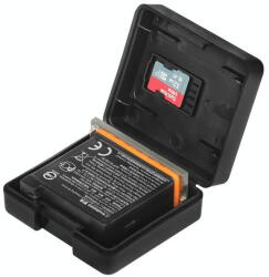 PULUZ PU339 PULUZ Kemény Műanyag Akkumulátor Tároló Doboz DJI Osmo Action 5 Pro / Action 4 / GoPro HERO12 Black /11 Black /10 Black /9 Black AHDBT-901 Akkumulátorhoz (PU339)