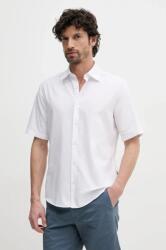 BOSS Orange pamut ing férfi, galléros, fehér, regular, 50537332 - fehér XL