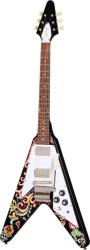 Epiphone Jimi Hendrix Love Drops Flying V Ebony