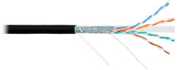 NIKOMAX Falikábel F/UTP CAT6 BC, 23AWG, PE, kültéri, 305m, fekete (NMC 4240B-BK)