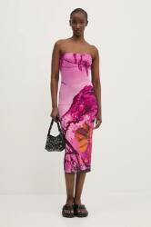Desigual ruha LAKECOMO L rózsaszín, midi, testhezálló, 25SWVK39 - rózsaszín XS