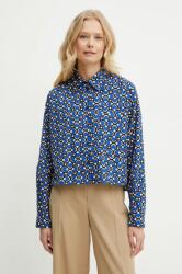 Max Mara pamut ing női, galléros, relaxed, 2515111112600 - kék 40