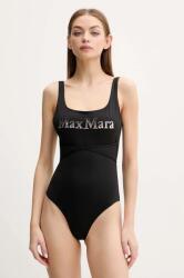 Max Mara Beachwear egyrészes fürdőruha fekete, enyhén merevített kosaras, 2516831119600 - fekete S