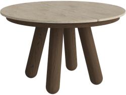 Bolia Bézs kőből kihúzható étkezőasztal Balance 125/225 cm, sötét tölgy alappal (03-102-02_00007)