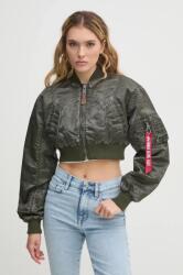 Alpha Industries bomber dzseki MA-1 Vintage Cropped Wmn zöld, átmeneti, oversize, 156002 - zöld M