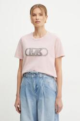 MICHAEL Michael Kors pamut póló női, rózsaszín, MS551SC491 - rózsaszín XS