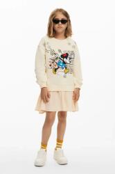 Desigual gyerek pamutruha bézs, mini, egyenes, 25SGVK22 - bézs 140