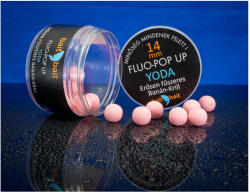 BaitBait Fluo-Pop up, 12 mm, Yoda (erősen fűszeres és banán-krill), fluo rózsaszín, 30 g (BBFP-Y12)