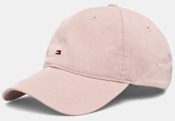 Tommy Hilfiger pamut baseball sapka rózsaszín, sima, AW0AW17131 - rózsaszín Univerzális méret