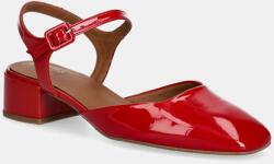 Billi Bi bőr flip-flop piros, magassarkú, nyitott sarokkal, A8064 - piros Női 38