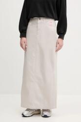 adidas Originals pamut szoknya AOP MAXI SKIRT bézs, maxi, egyenes, JC8854 - bézs 29