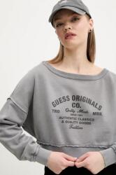 Guess Originals pamut melegítőfelső szürke, női, nyomott mintás, W5GQ23 K68I4 - szürke M