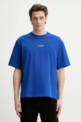 G-Star pamut póló férfi, nyomott mintás - kék M - answear - 10 990 Ft
