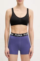 PUMA edzős rövidnadrág Strong lila, nyomott mintás, magas derekú, 526002 - lila L