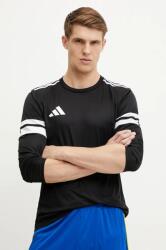 Adidas edzős hosszú ujjú Squad 25 fekete, nyomott mintás, JF6073 - fekete M