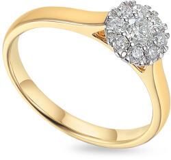 Heratis Forever Aaliyah csillogó gyémánt gyűrű, sárga arany IZBR1448