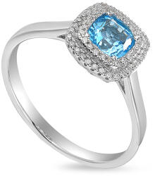 Heratis Forever Csillogó gyűrű 0, 71 ct topázzal és briliánsokkal, fehérarany IZBR1393AT