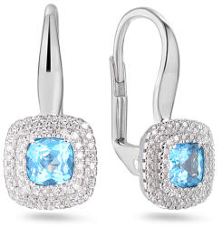 Heratis Forever Csillogó fülbevaló 0, 72 ct topázzal és briliánsokkal, fehérarany IZBR1393ATN