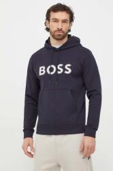 BOSS Green felső sötétkék, férfi, nyomott mintás, kapucnis - sötétkék L - answear - 85 990 Ft