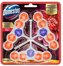 Domestos Aroma L. WC-rúd 3x50g Dhalia - delfinbuvar