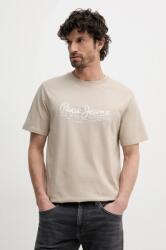 Pepe Jeans pamut póló DUMAS TEE bézs, férfi, nyomott mintás, PM509769 - bézs M - answear - 14 990 Ft